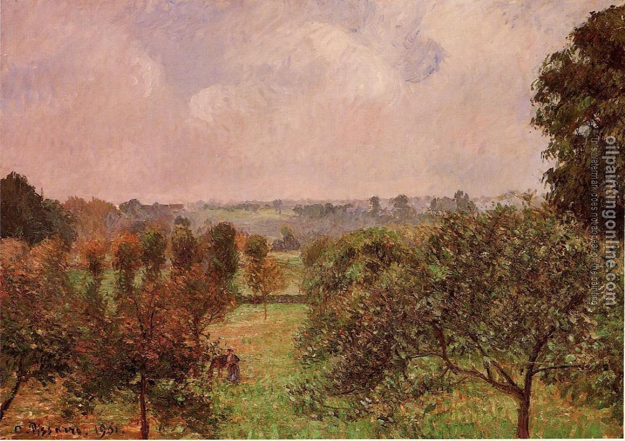 Pissarro, Camille - After the Rain, Autumn, Eragny
